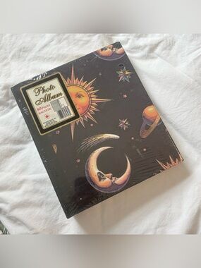 Vtg celestial sun moon photo album